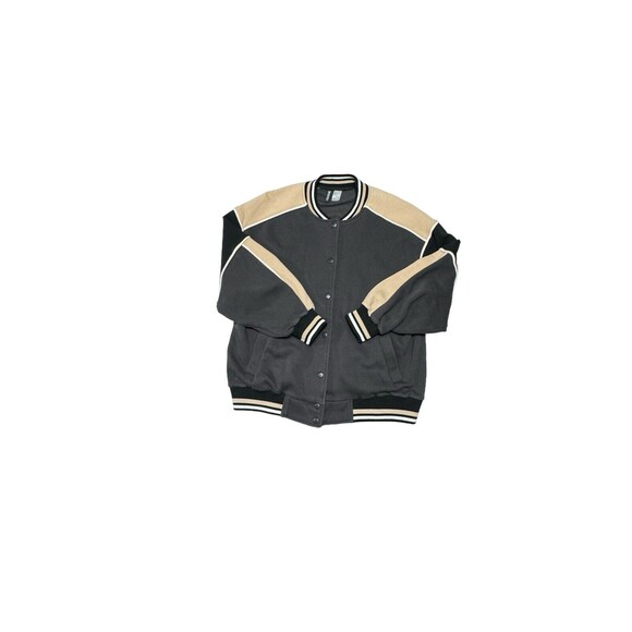 Divided H&M Snap Button‎ Bomber Sweatshirt Jacket Men’s Size Small - Picture 2 of 7